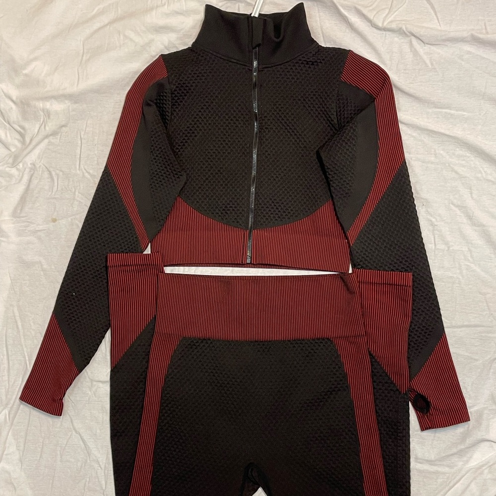 Burgundy two piece set